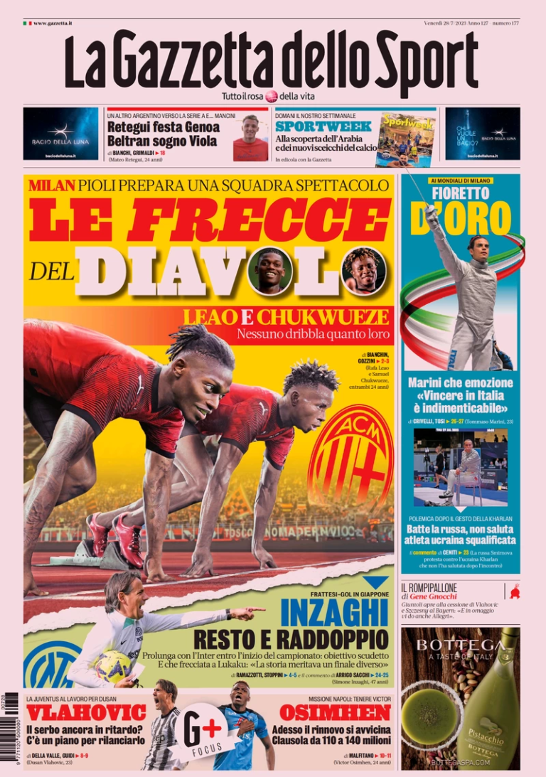 Gazzetta Dello Sport 🇮🇹