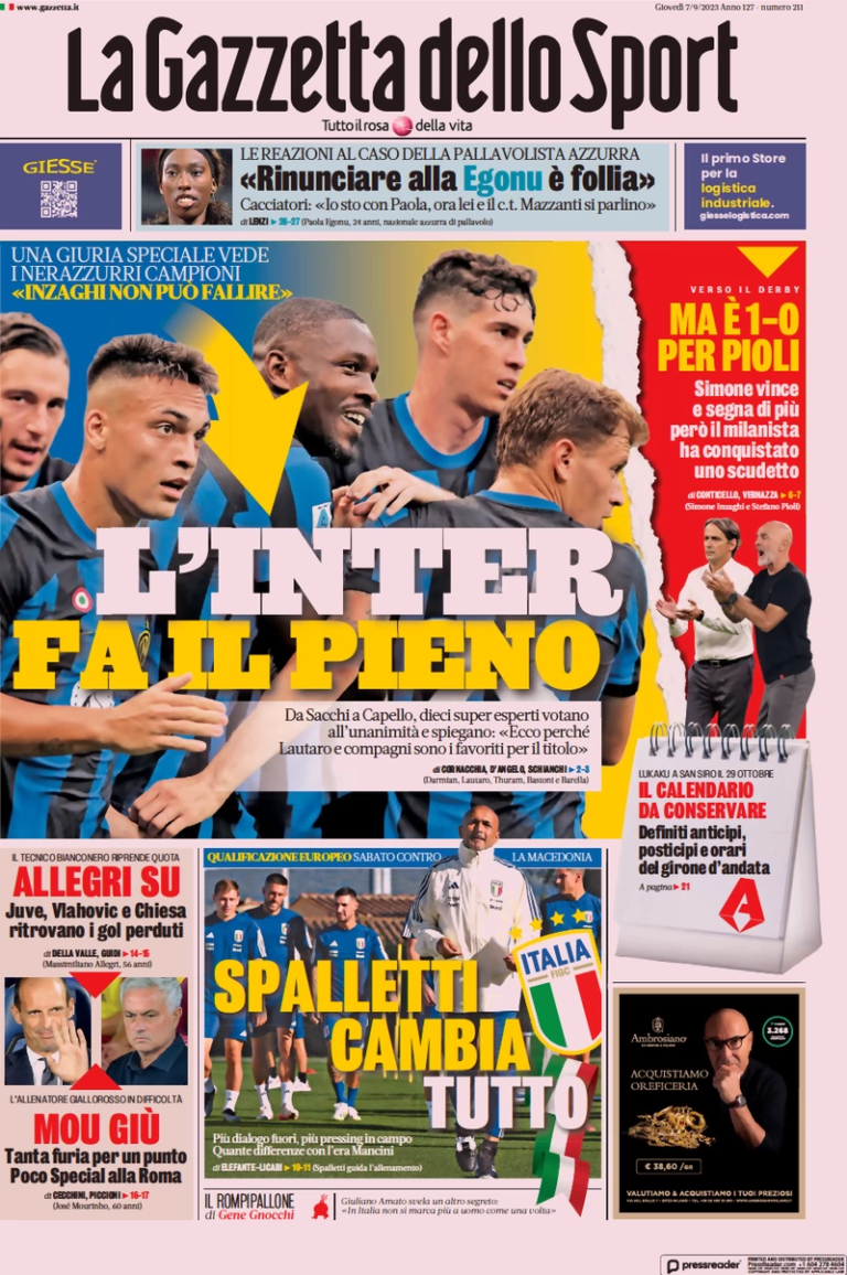 Gazzetta Dello Sport🇮🇹